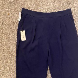 NWT Aritzia Babaton Conroy Navy Pants Size 10